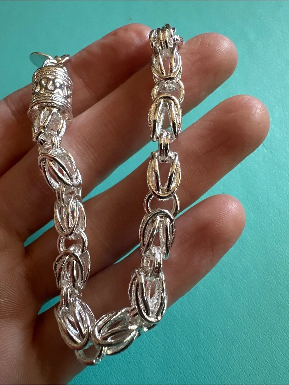 Vintage Stackable Byzantine Link Bracelet